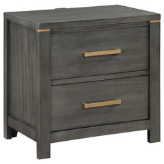 Kieran 2-drawer Nightstand Grey - 224742