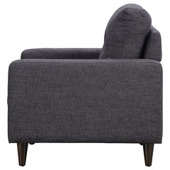 Watsonville Upholstered Track Arm Tufted Accent Chair Grey - 552003
