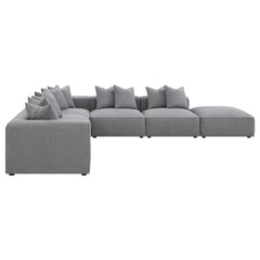 Jennifer 6-piece Upholstered Modular Sectional Grey - 551594-SET