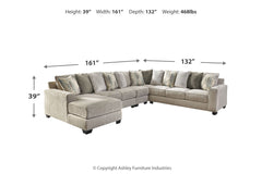 Ardsley 5-Piece Sectional with Chaise - 39504S7