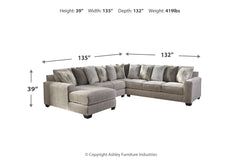Ardsley 4-Piece Sectional with Chaise - 39504S1
