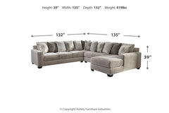 Ardsley 4-Piece Sectional with Chaise - 39504S2