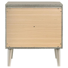 Ramon 2-drawer Nightstand Metallic Sterling - 222702