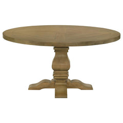 Florence 5-piece Round Dining Set Rustic Smoke and Beige - 180200-S5B