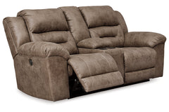 Stoneland Power Reclining Loveseat with Console - 3990596