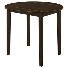 Bucknell 3-piece Dining Set with Drop Leaf Cappuccino and Tan - 130005