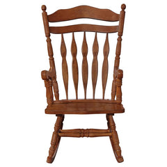 Aylin Solid Wood Rocking Chair Medium Brown - 600187
