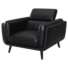 Shania Upholstered Low Back Accent Chair Black - 509923