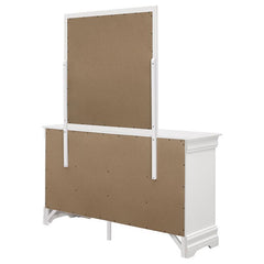 Louis Philippe 6-drawer Dresser with Mirror White - 204693M