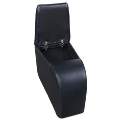 Cyrus Upholstered Home Theater Storage Wedge Console Black - 600002