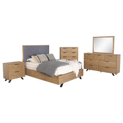 Taylor 5-piece Queen Bedroom Set Light Honey Brown - 223421Q-S5