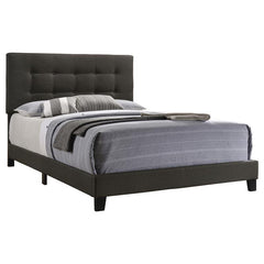 Mapes Upholstered Queen Panel Bed Charcoal - 305746Q