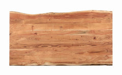 Sherman Rectangular Dining Table Natural Acacia and Matte Black - 190911