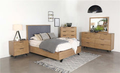 Taylor Wood Eastern King Panel Bed Light Honey Brown - 223421KE