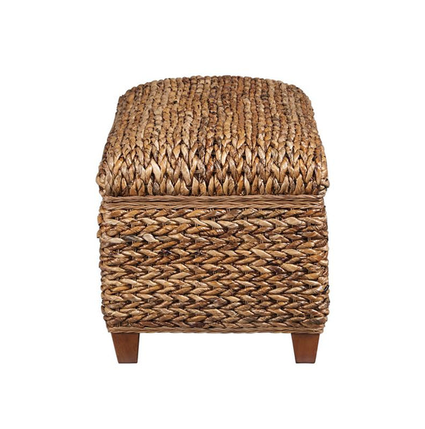 Laughton Hand-Woven Banana Leaf Storage Trunk Amber - 500215