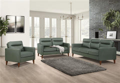 Jonah Upholstered Track Arm Loveseat Green - 509655
