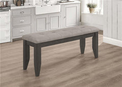 Dalila Padded Cushion Bench Grey and Dark Grey - 102723GRY