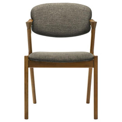 Malone Dining Side Chairs Brown and Dark Walnut (Set of 2) - 105352