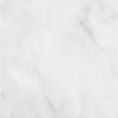 Avon Round Marble Top Stainless Steel Side End Table White - 707827