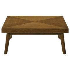 Westerly Square Wood Coffee Table Walnut Brown - 707798