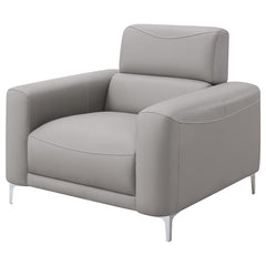 Glenmark Upholstered Track Arm Accent Chair Taupe - 509733
