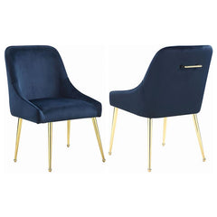 Mayette Parsons Wingback Dining Side Chairs Dark Ink Blue (Set of 2) - 192492