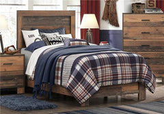 Sidney Wood Twin Panel Bed Rustic Pine - 223141T