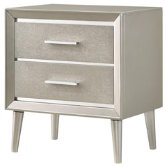 Ramon 2-drawer Nightstand Metallic Sterling - 222702