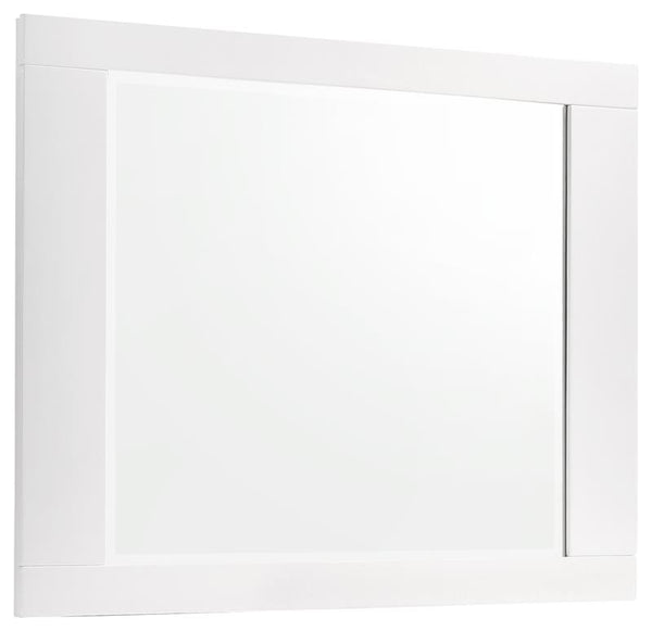 Felicity Rectangle Dresser Mirror Glossy White - 203504
