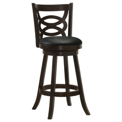 Calecita Swivel Bar Stools with Upholstered Seat Cappuccino (Set of 2) - 101930