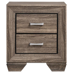 Kauffman 4-piece Eastern King Bedroom Set Washed Taupe - 204191KE-S4