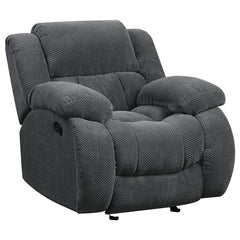 Weissman 3-piece Upholstered Reclining Sofa Set Grey - 601921-S3