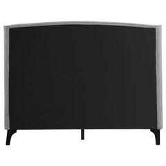 Mosby Upholstered Queen Wingback Bed Grey - 306021Q