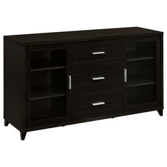 Lewes 4-piece 60" TV Entertainment Center Cappuccino - 700881-S4