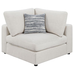 Serene 4-piece Upholstered Modular Sectional Sofa Beige - 551321-SETA