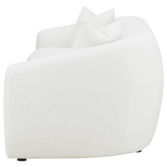 Isabella Faux Sheepskin Upholstered Sofa Natural - 509871