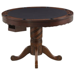 Turk 5-piece Game Table Set Tobacco and Black - 100871-S5