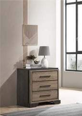 Baker 3-drawer Nightstand Light Taupe - 224462