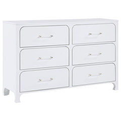 Anastasia 6-drawer Dresser Pearl White - 224753