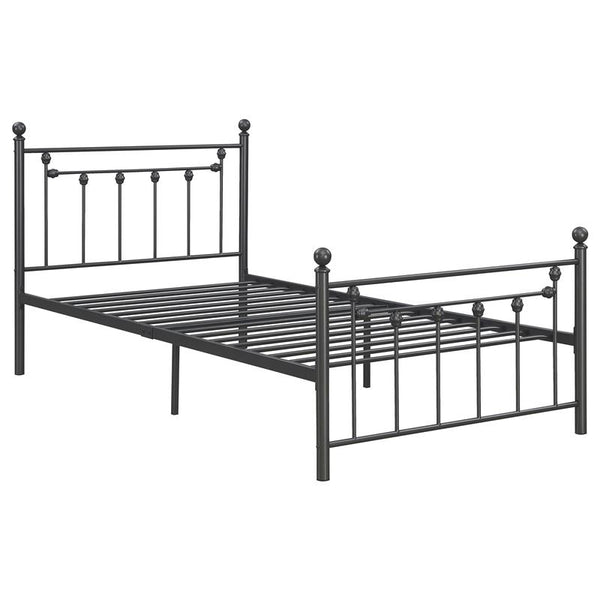 Canon Metal Twin Open Frame Bed Gunmetal - 422740T