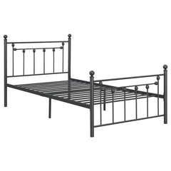 Canon Metal Twin Open Frame Bed Gunmetal - 422740T