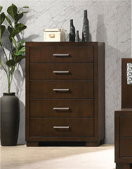 Jessica 5-drawer Chest Cappuccino - 200715