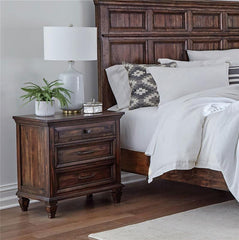 Avenue 3-drawer Nightstand Weathered Burnished Brown - 223032