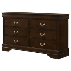 Louis Philippe 6-drawer Dresser Cappuccino - 202413