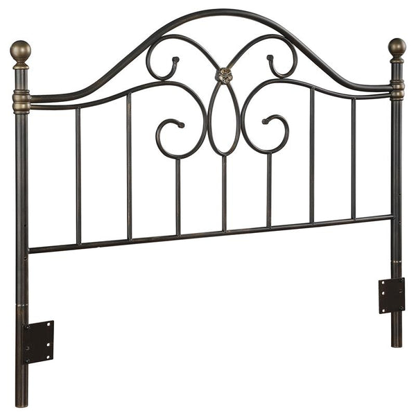 Bailey Metal Queen or Full Open Frame Headboard Black - 300182QF