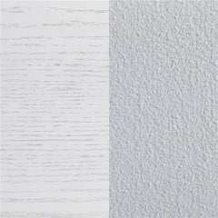 Marielle Eastern King LED Panel Bed Distressed White - 224841KE