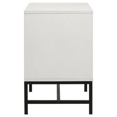 Sonora 2-drawer Nightstand Bedside Table White - 224862