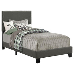 Boyd Upholstered Twin Panel Bed Charcoal - 350061T