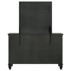 Sandy Beach 11-drawer Dresser with Mirror Black - 201323M