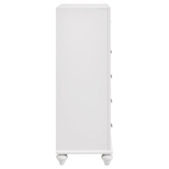 Barzini 5-drawer Chest White - 205895